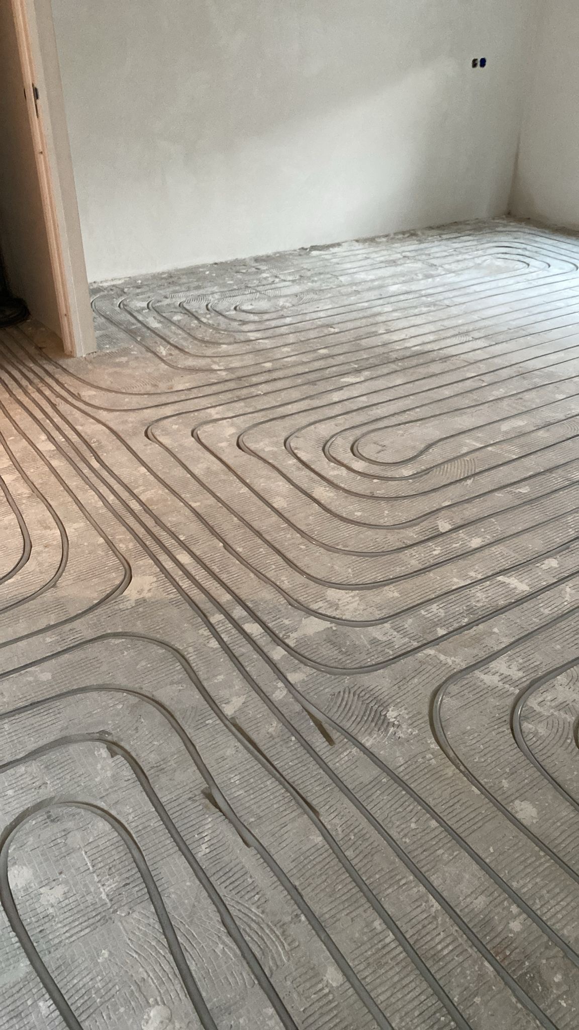 Vloerverwarming ingefreest in kamer Amsterdam